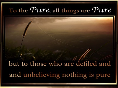 Titus 1:15 To Pure All Things Are Pure (brown)